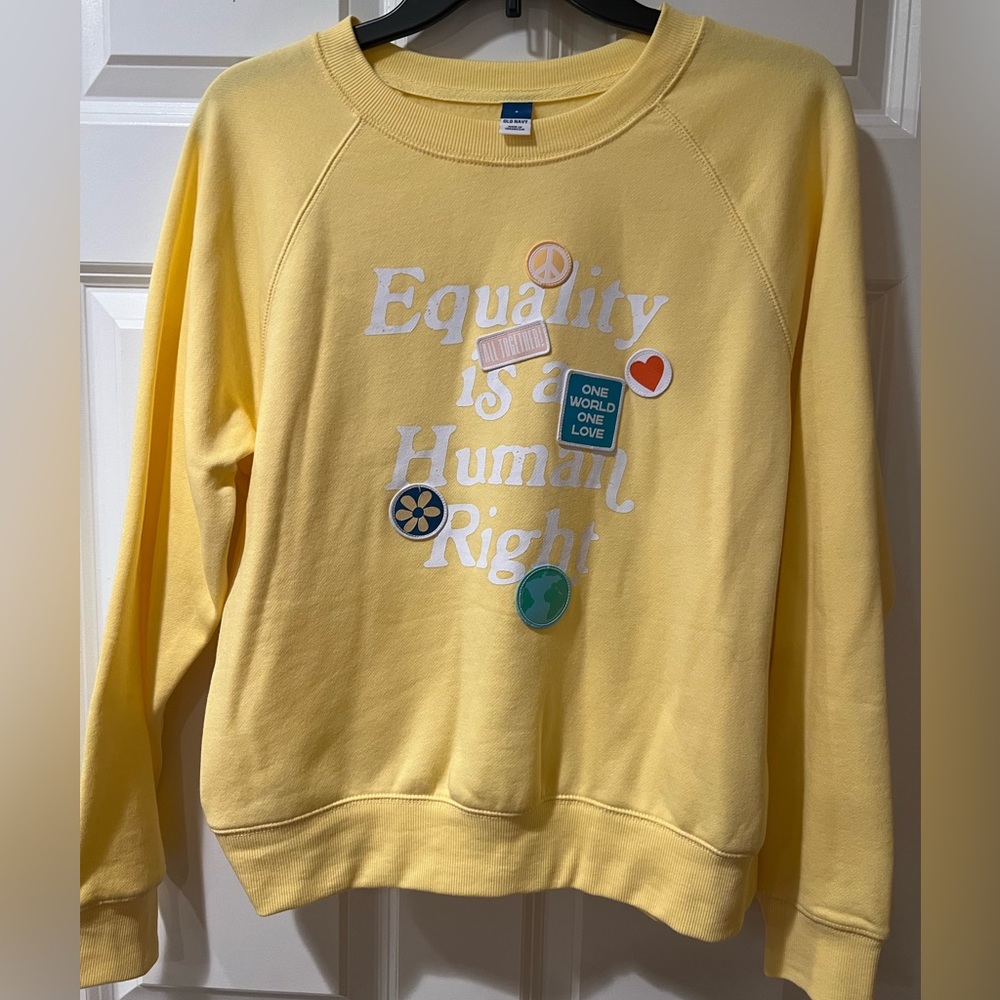 Old Navy “Equality is a Human Right” Crew Neck Sweatshirt